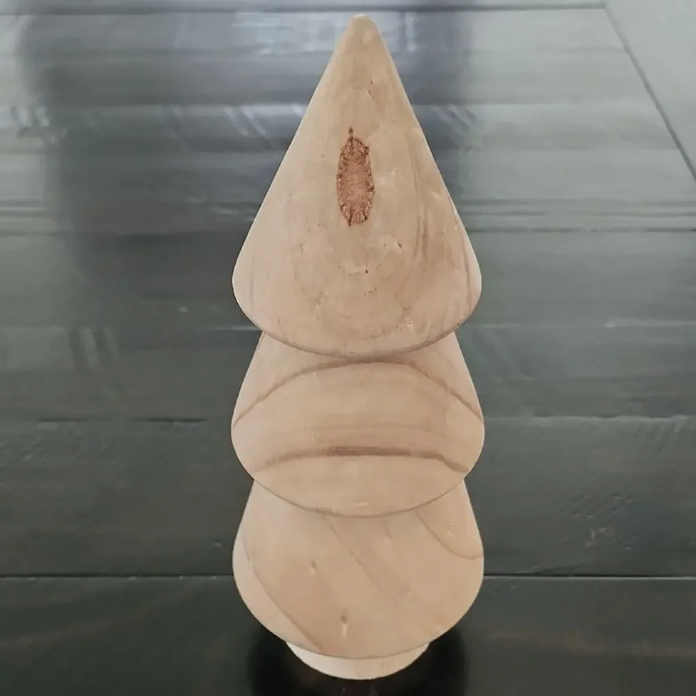 WOOD TREE Natural Solid Tabletop Boho Unfinished Wood Tree Decor